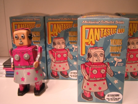 Great retro look robot toy at Oliver Bonas March 2010
