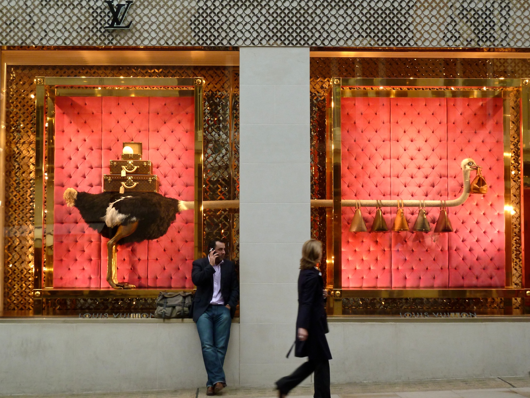 Louis Vuitton – Ostrich Windows, Bond Street New York