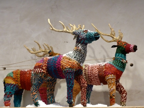 Last but not least, a little further out are these knit reindeer at Anthropology in the Kings Rd