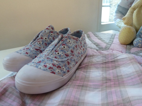 Cute floral children's sneakers at The White Company for spring 2011