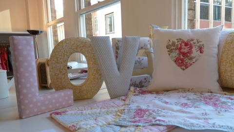 Floral letters from The White Company for spring 2011