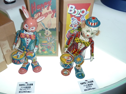 Vintage look tin toys  from the Mori museum gift store Tokyo