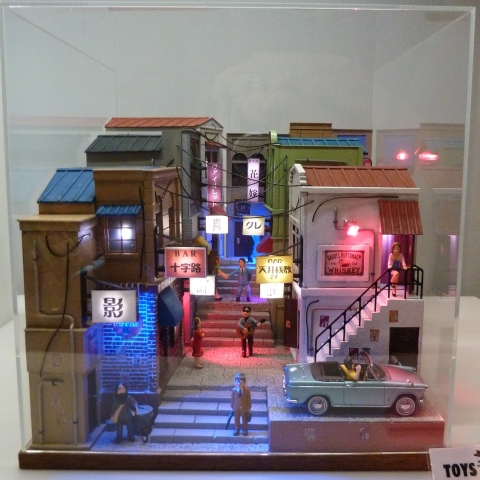 Tokyo diarama street scene from Museum gift shop at Mori Tower Tokyo