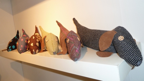 Splendid tweed and spotty hounds at Catherine Tough at Top Drawer Jan 2011