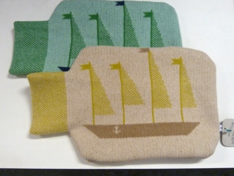 ' Ship in a bottle' hot water bottle covers from Donna Wilson for winter 2011