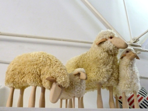 Wonderful sit on woolly sheep selection by Hanns-Peter Krafft at Theo online store
