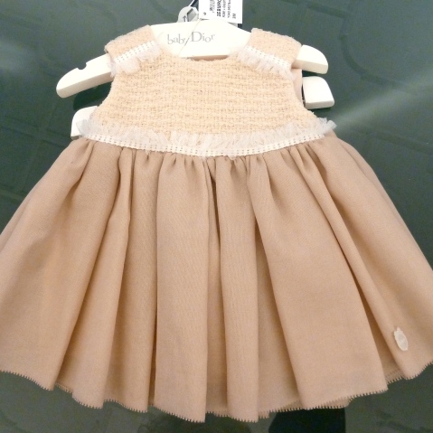 Ruffle decoration is kept subtle and tasteful for Baby Dior summer 2012