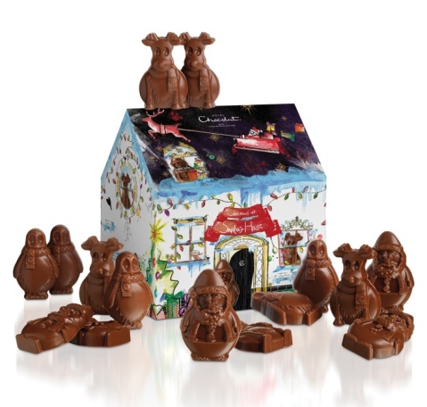 Sweet little gift box, Christmas at Santa's house Hotel Chocolat Xmas 2011
