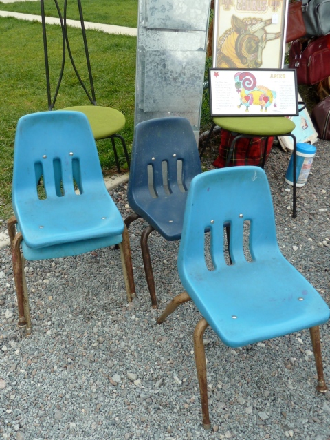 Kids chairs at Brooklyn Flea market
