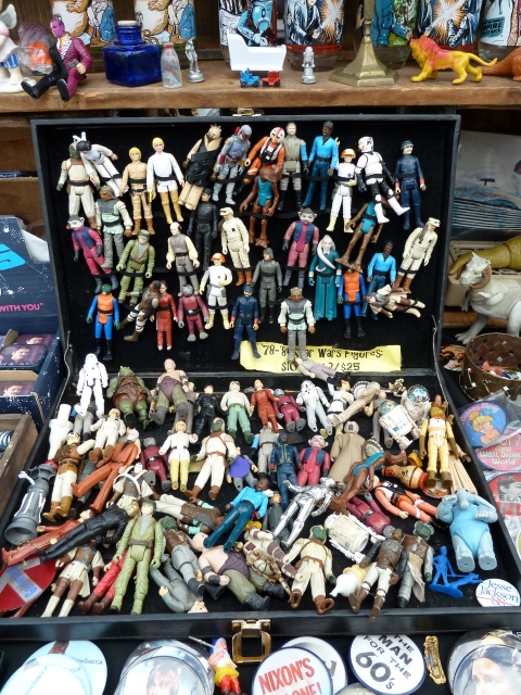 1970's and 80's Star Wars figures at Brooklyn Flea market