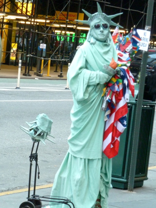 You are never far from a statue of Liberty in New York