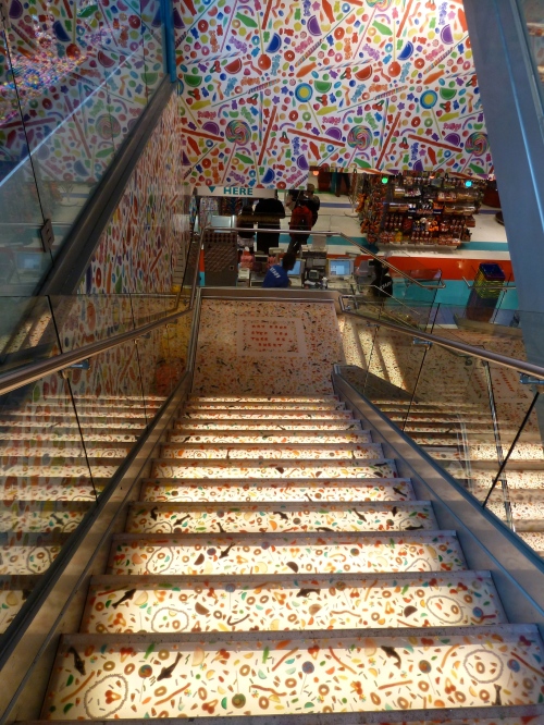 Loving the gummy staircase at Dylan's Candy Store, New York