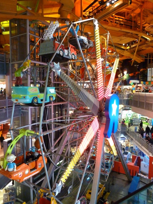 The amazing Big Wheel inside Toys 'r' us Times Square, NYC