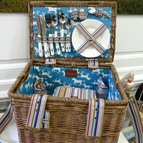 Cute picnic hamper in signature print from Joules for summer 2012